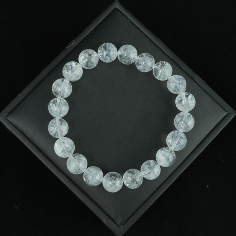 Vòng tay thạch anh trắng 10mm chuẩn 5A