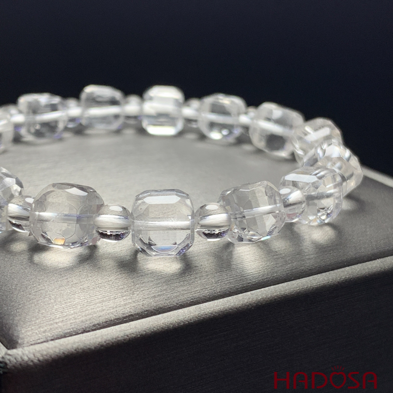 Vòng tay Thạch anh trắng hạt tròn, vuông 8mm