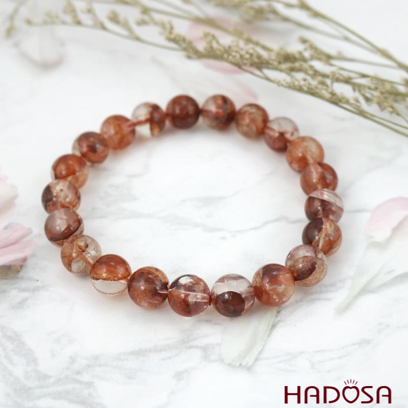 Vòng đá Thạch Anh ưu linh huyết 9mm