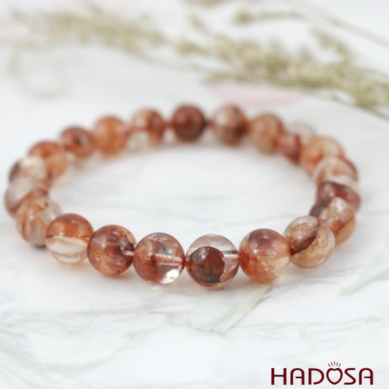 Vòng đá Thạch Anh ưu linh huyết 9mm