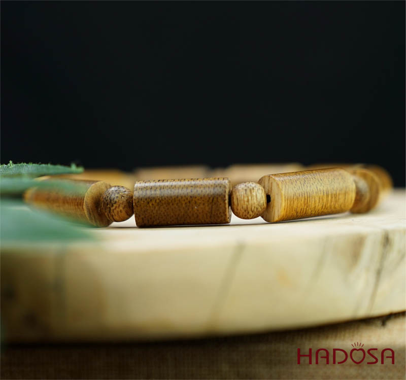 Vòng tay Trầm Tốc hạt lu thống 8x16mm