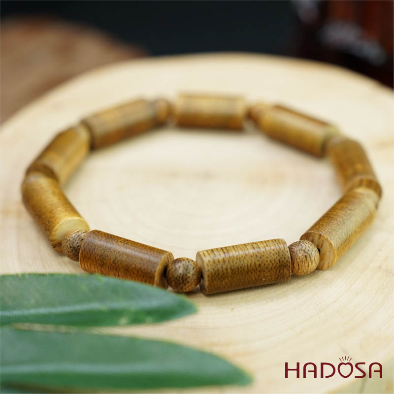 Vòng tay Trầm Tốc hạt lu thống 8x16mm