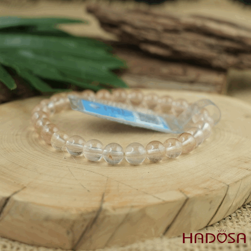 Vòng thạch anh tóc hỗn hợp 7mm