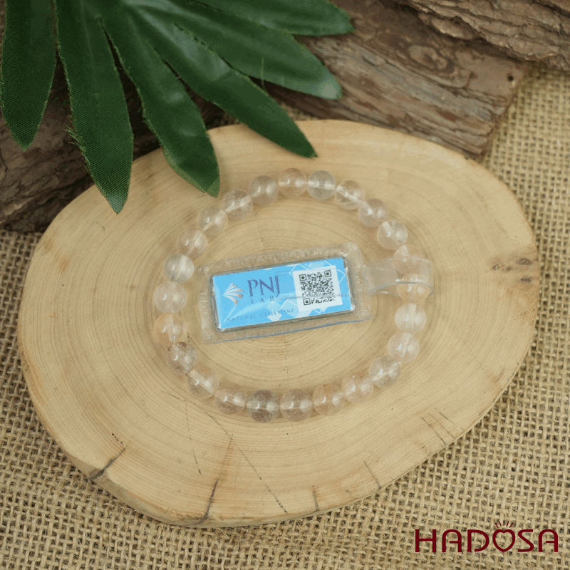 Vòng thạch anh tóc hỗn hợp 8mm