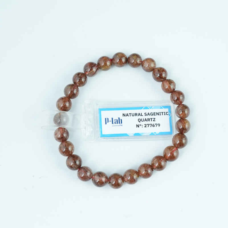 Vòng Thạch Anh tóc đồng 7mm chuẩn 5A(-)