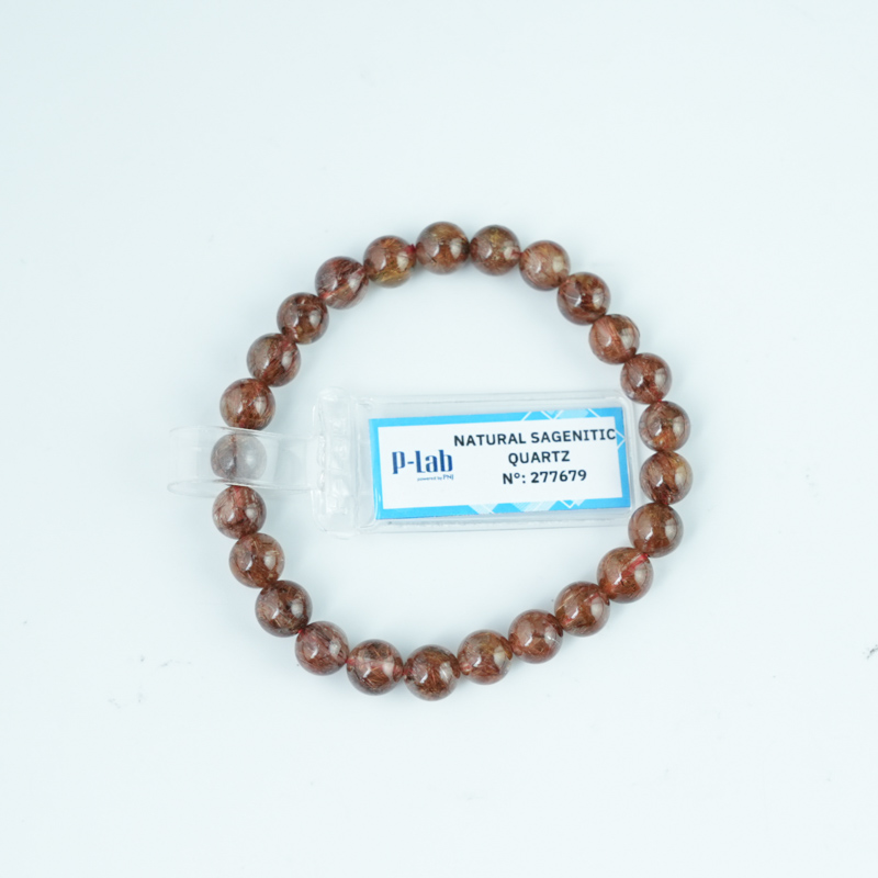 Vòng Thạch Anh tóc đồng 7mm chuẩn 5A(-)