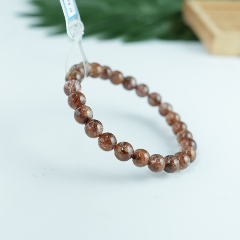 Vòng Thạch Anh tóc đồng 7mm chuẩn 5A(-)