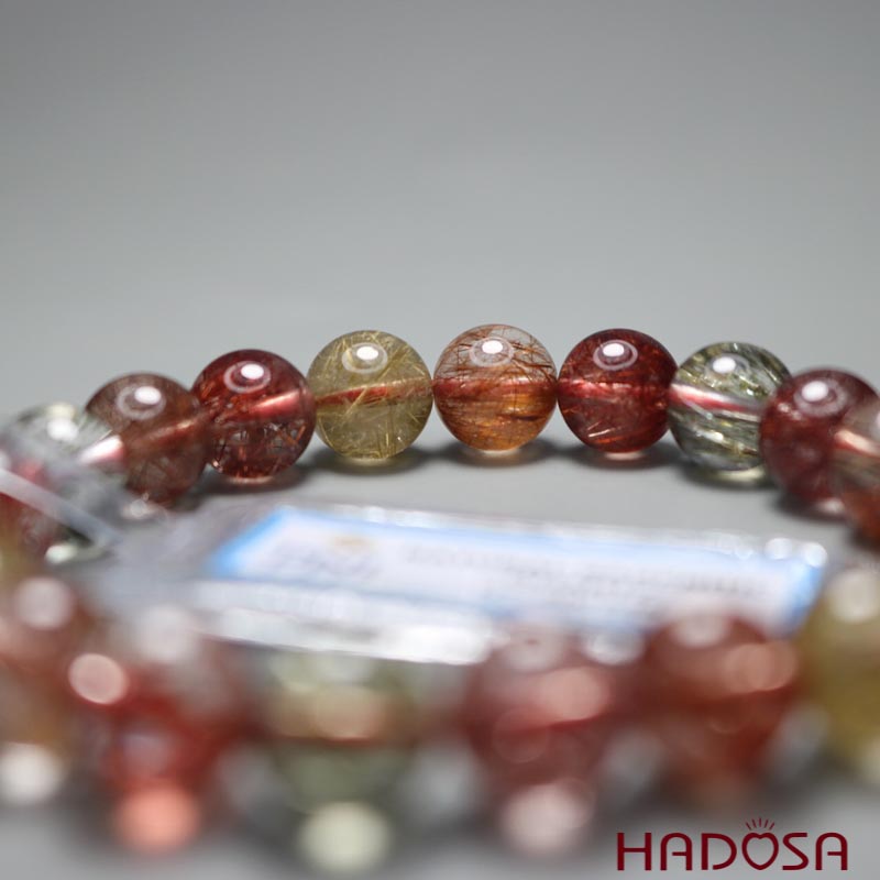 Vòng thạch anh tóc tam tài 9mm 5A