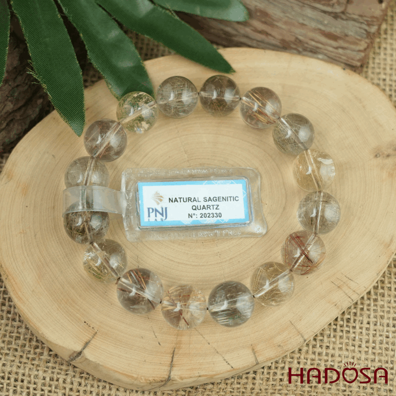 Vòng Thạch anh tóc trắng 13mm chuẩn 2A