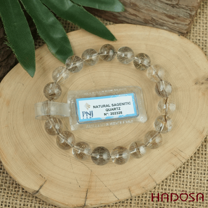 Vòng Thạch anh tóc trắng 10mm chuẩn 2A