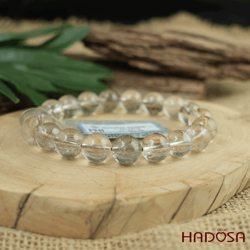 Vòng Thạch anh tóc trắng 10mm chuẩn 2A