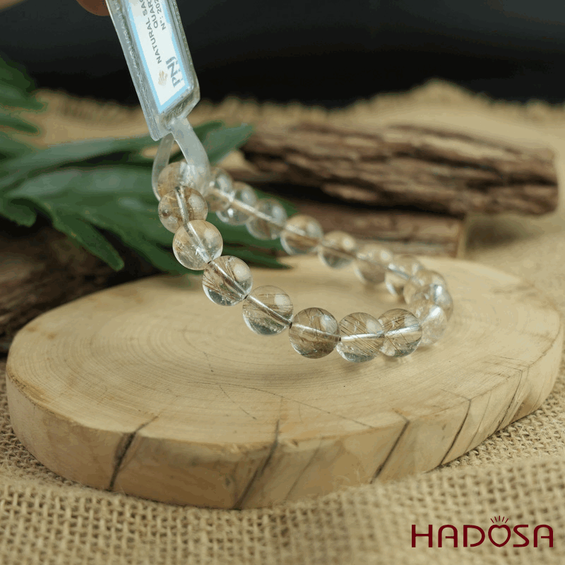 Vòng Thạch anh tóc trắng 10mm chuẩn 2A