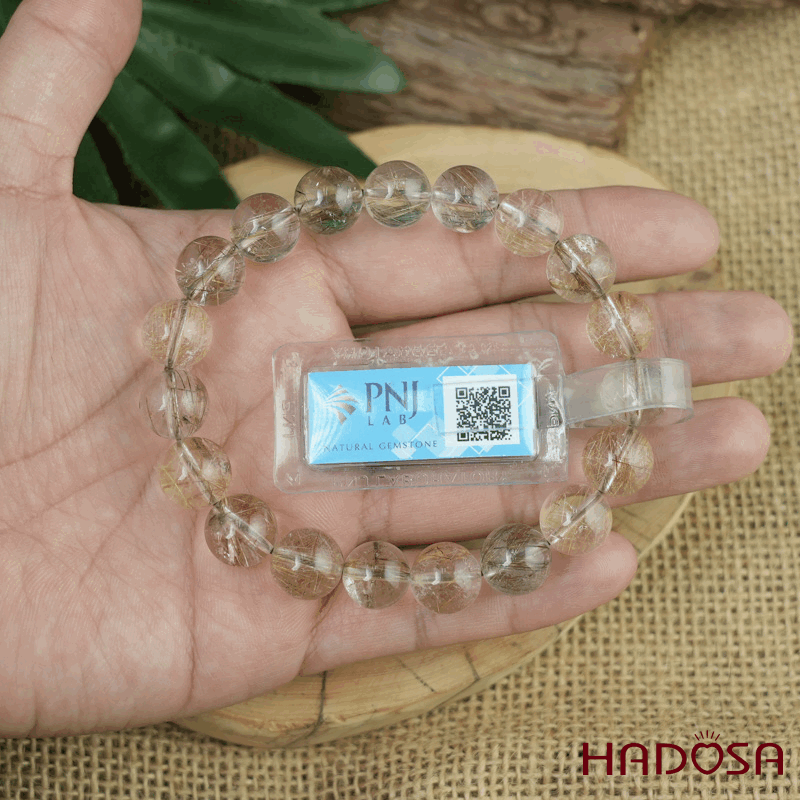 Vòng Thạch anh tóc trắng 10mm chuẩn 2A