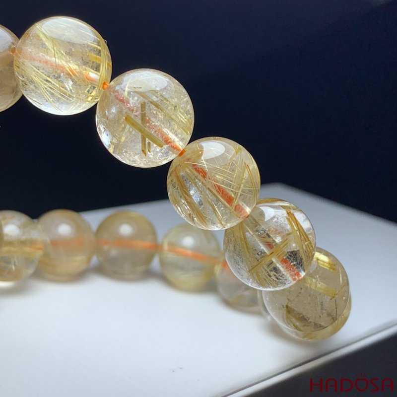 Vòng Thạch anh tóc vàng 13mm chuẩn 5A+