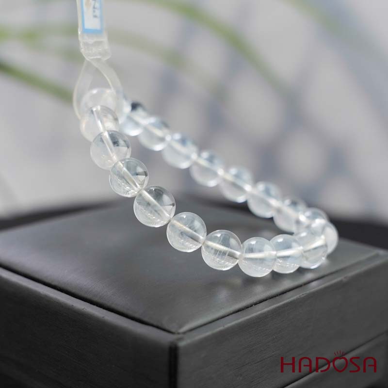 Vòng Thạch anh trắng ánh trăng 9mm chuẩn 6A