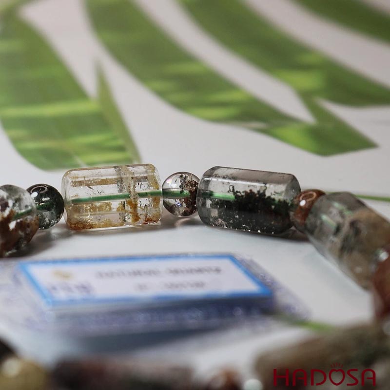 Vòng tay Thạch anh ưu linh hoa 09*18mm 6A