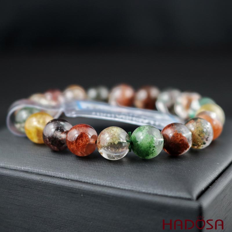 Vòng thạch thạch anh ưu linh hoa 09mm cao cấp chuẩn 6A