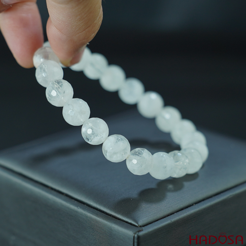 Vòng Thạch anh ưu linh mài giác 9mm chuẩn 4A