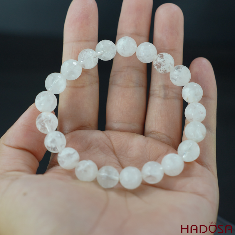 Vòng Thạch anh ưu linh mài giác 9mm chuẩn 4A