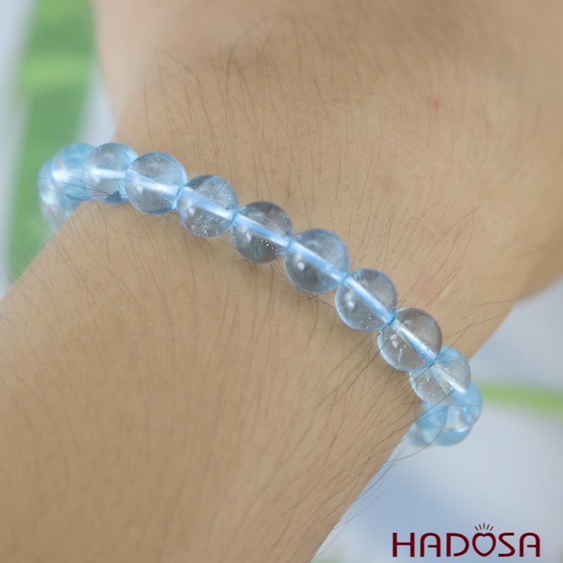 Vòng Topaz xanh 07mm 6A