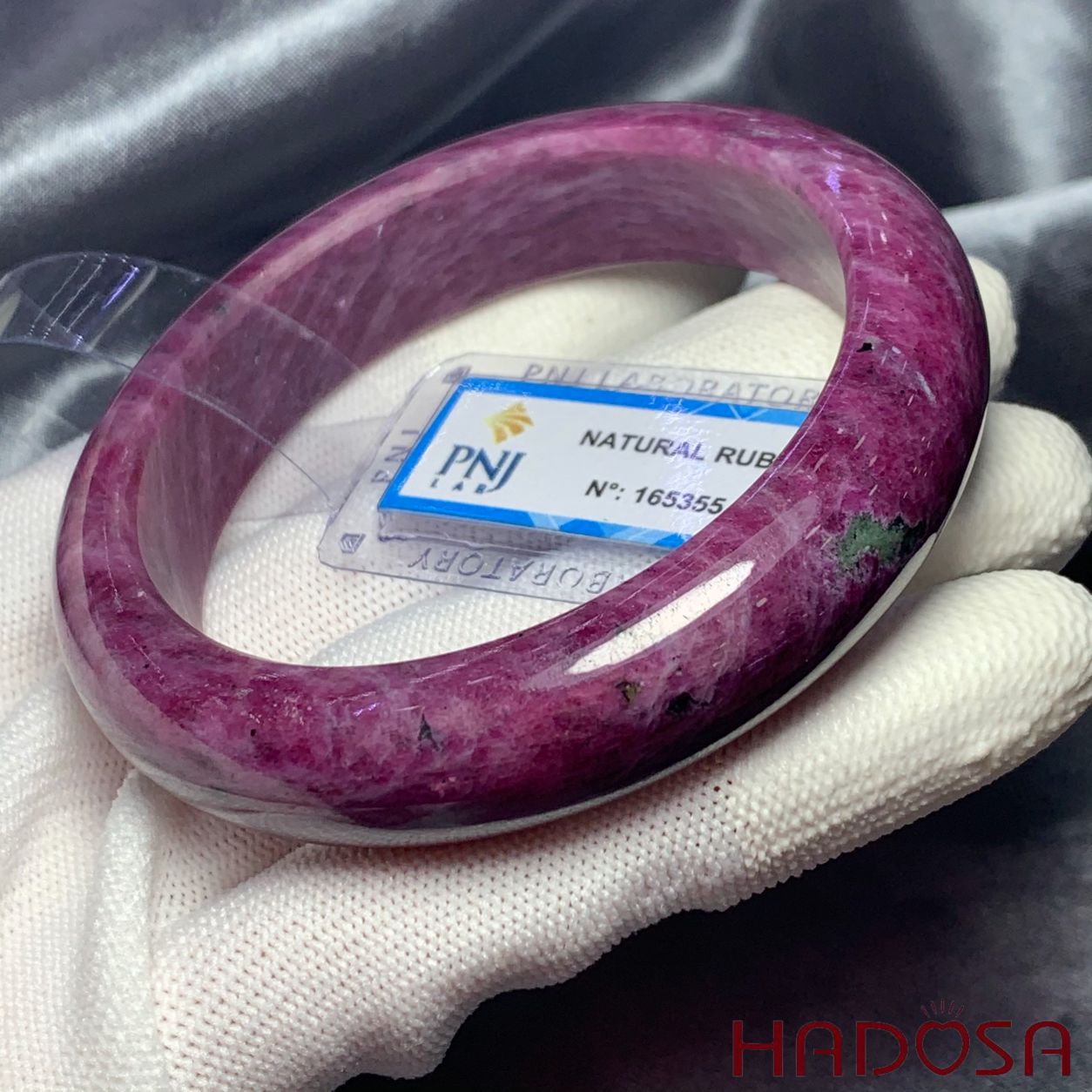 Vòng kiềng Ruby Nam Phi cao cấp size 53mm