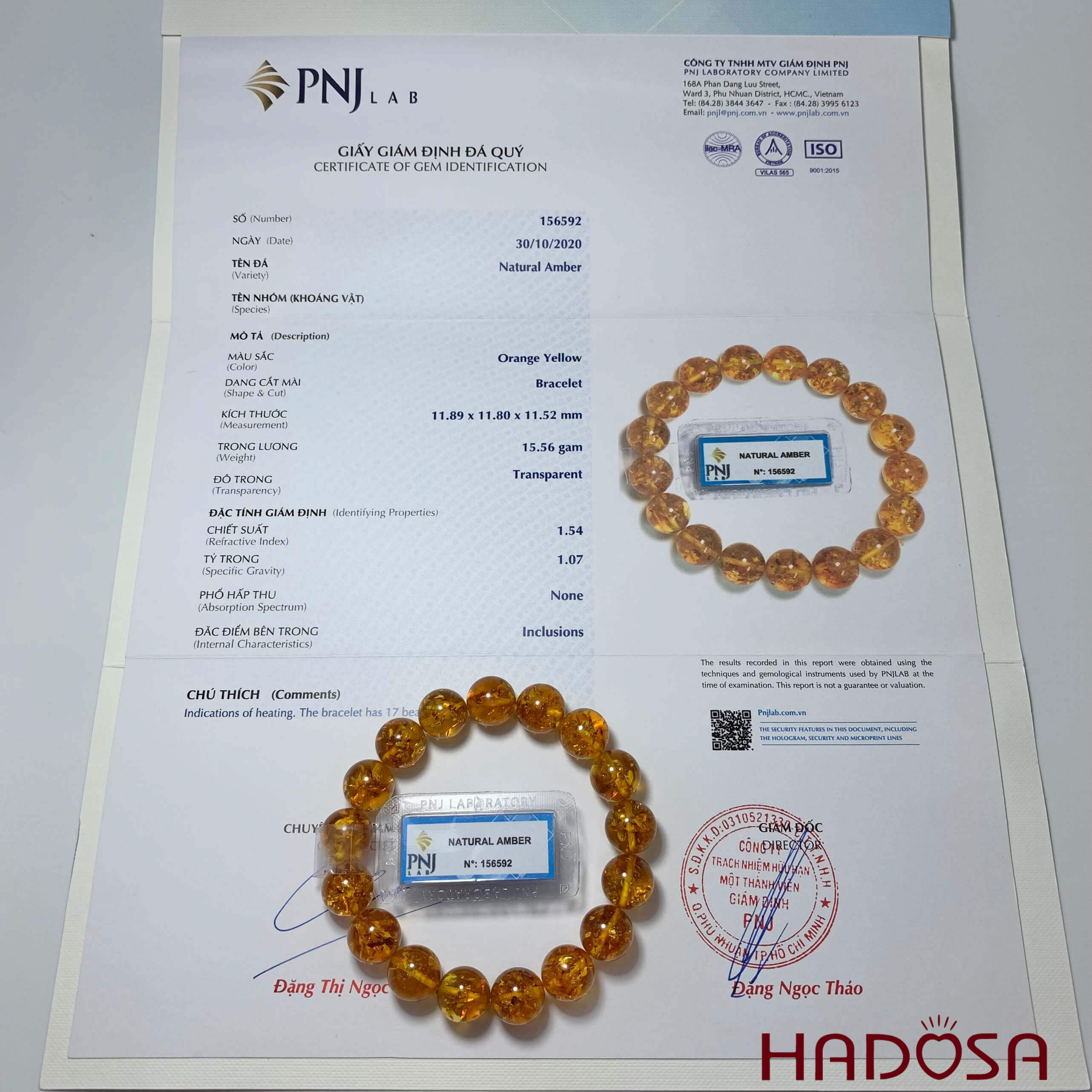 Vòng Hổ Phách Baltic cognac vàng mật ong 12mm cao cấp