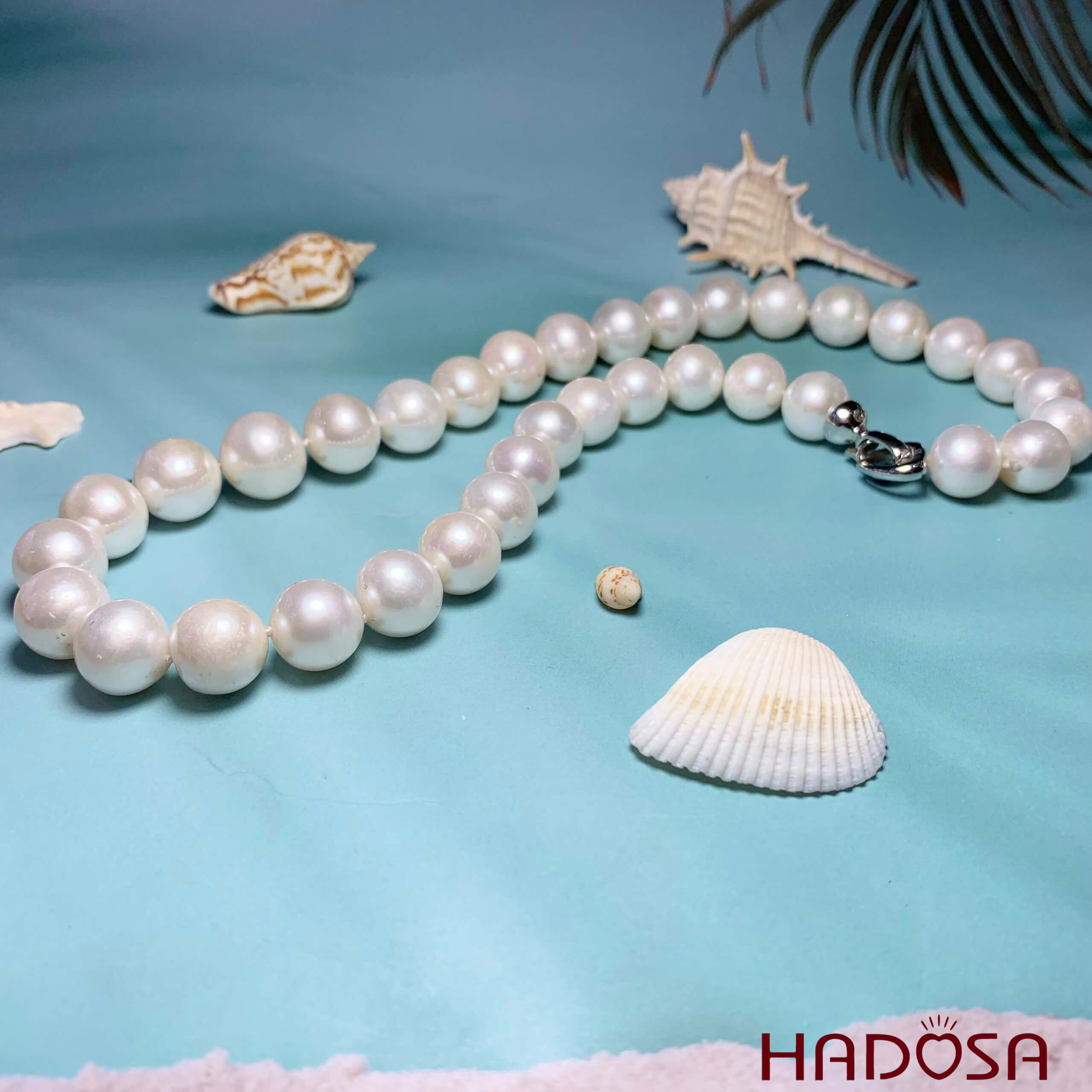 Vòng cổ Ngọc trai trắng 11mm