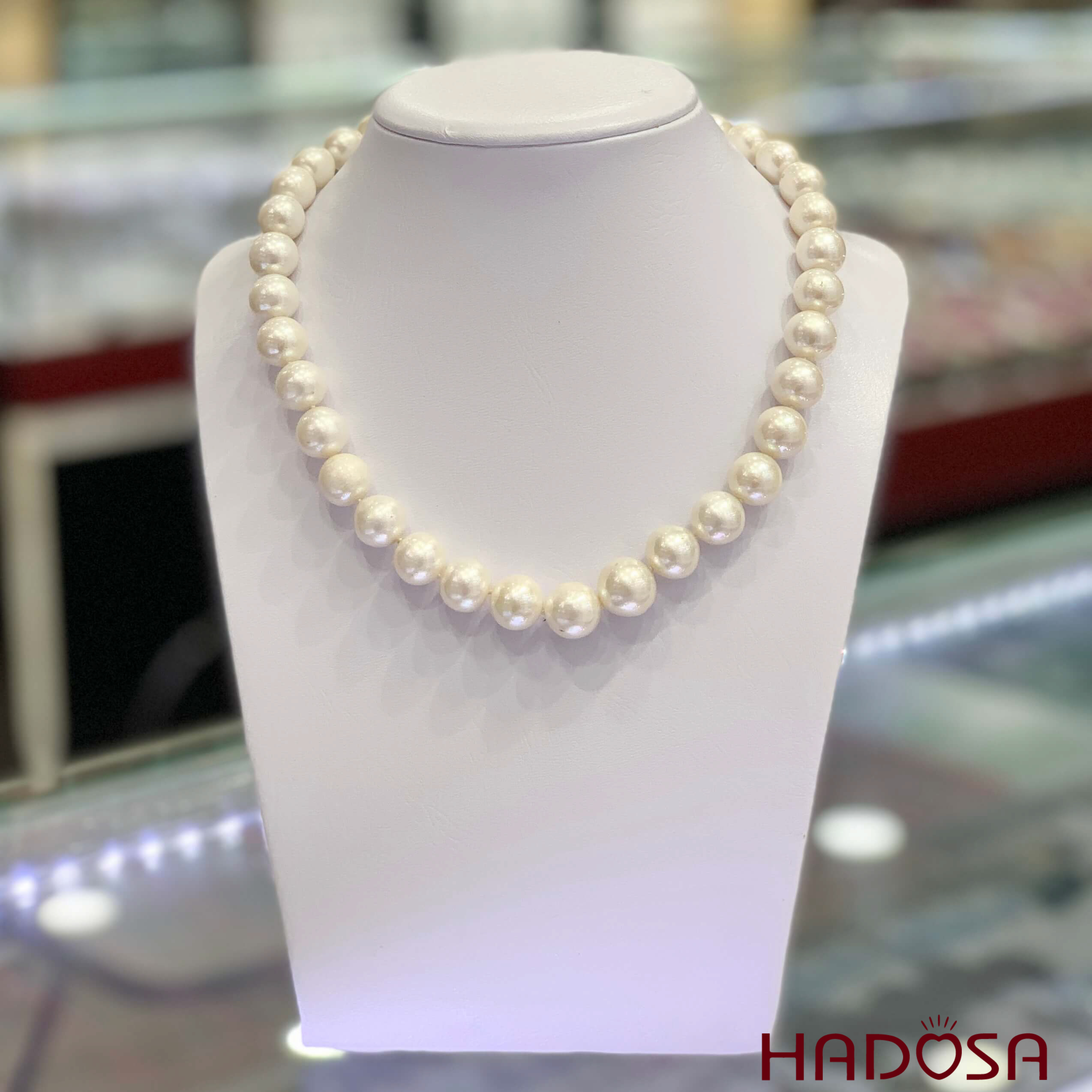 Vòng cổ Ngọc trai trắng 11mm