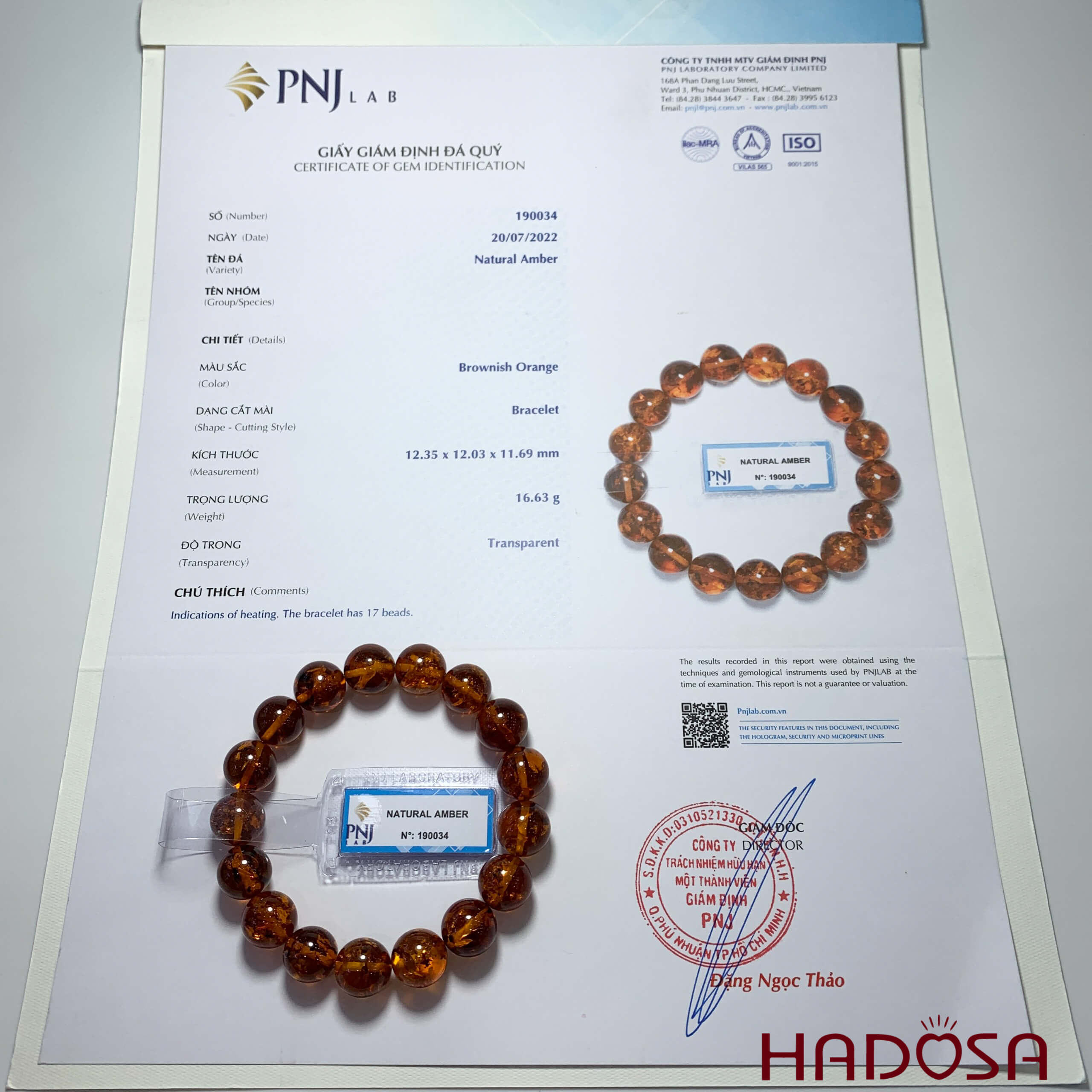 Vòng Hổ Phách Baltic nâu đỏ 12mm đặc biệt cao cấp