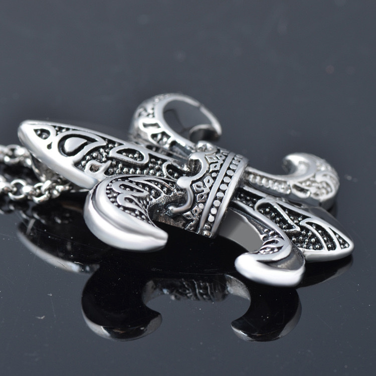 Mặt dây chuyền bạc Thái Chrome Hearts Fleur-De-Lis