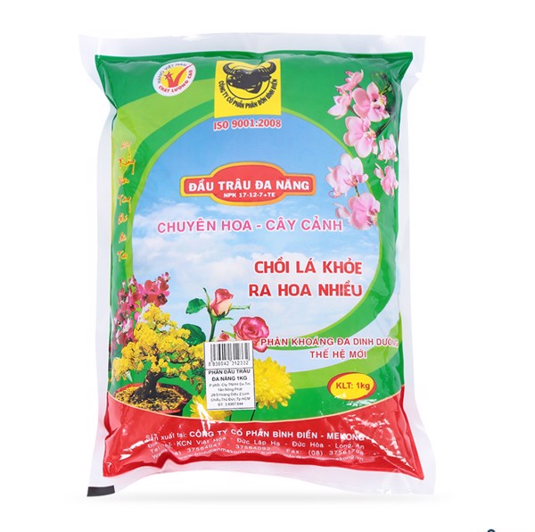 Phân Đầu Trâu Đa Năng 17-12-7+Te Cao Cấp Bịch 1kg