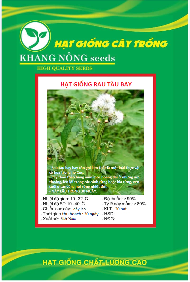 Hạt Giống Rau Tàu Bay - Rau Kim Thất