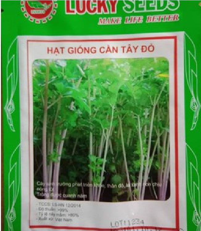 Hạt Giống Rau Cần Tây Đỏ - Gói 0.5gram