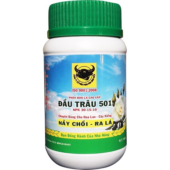 Phân Đầu Trâu 501, Chuyên Hoa Kiểng Chai 100g