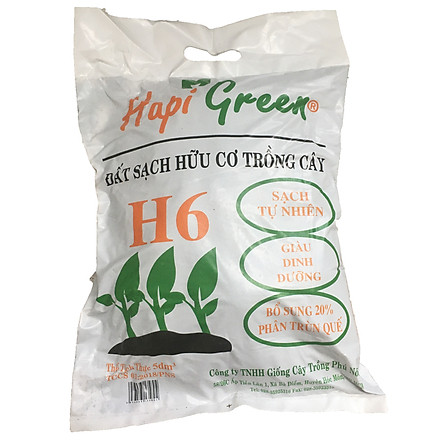 Đất Sạch Dinh Dưỡng Hữu Cơ H6 Trồng Cây 5Dm3