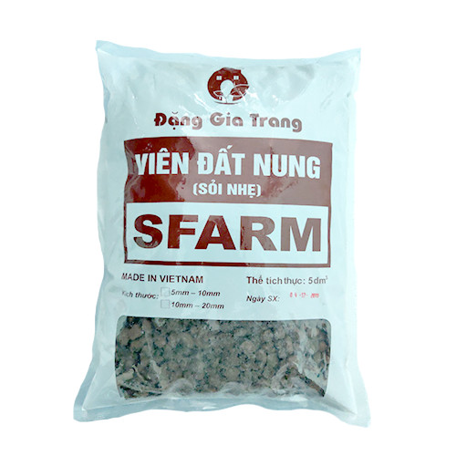 Viên đất nung ( sỏi nhẹ ) - Bao 5dm3 ( KT 5-10mm ) - 2.5kg/túi