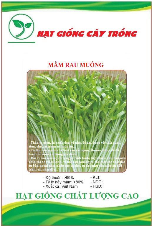 Hạt Giống Mầm Rau Muống - Gói 30gram