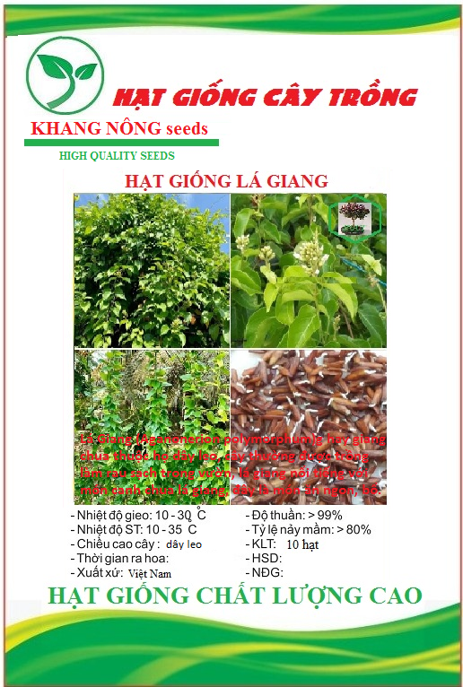 Hạt Giống Lá Giang  - Gói 10 hạt