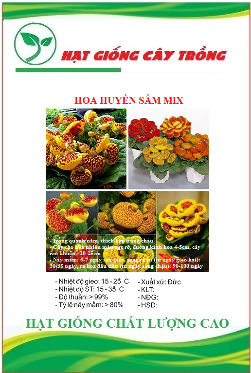 Hạt Giống Hoa Huyền Sâm Nhiều Màu - Gói 20 hạt