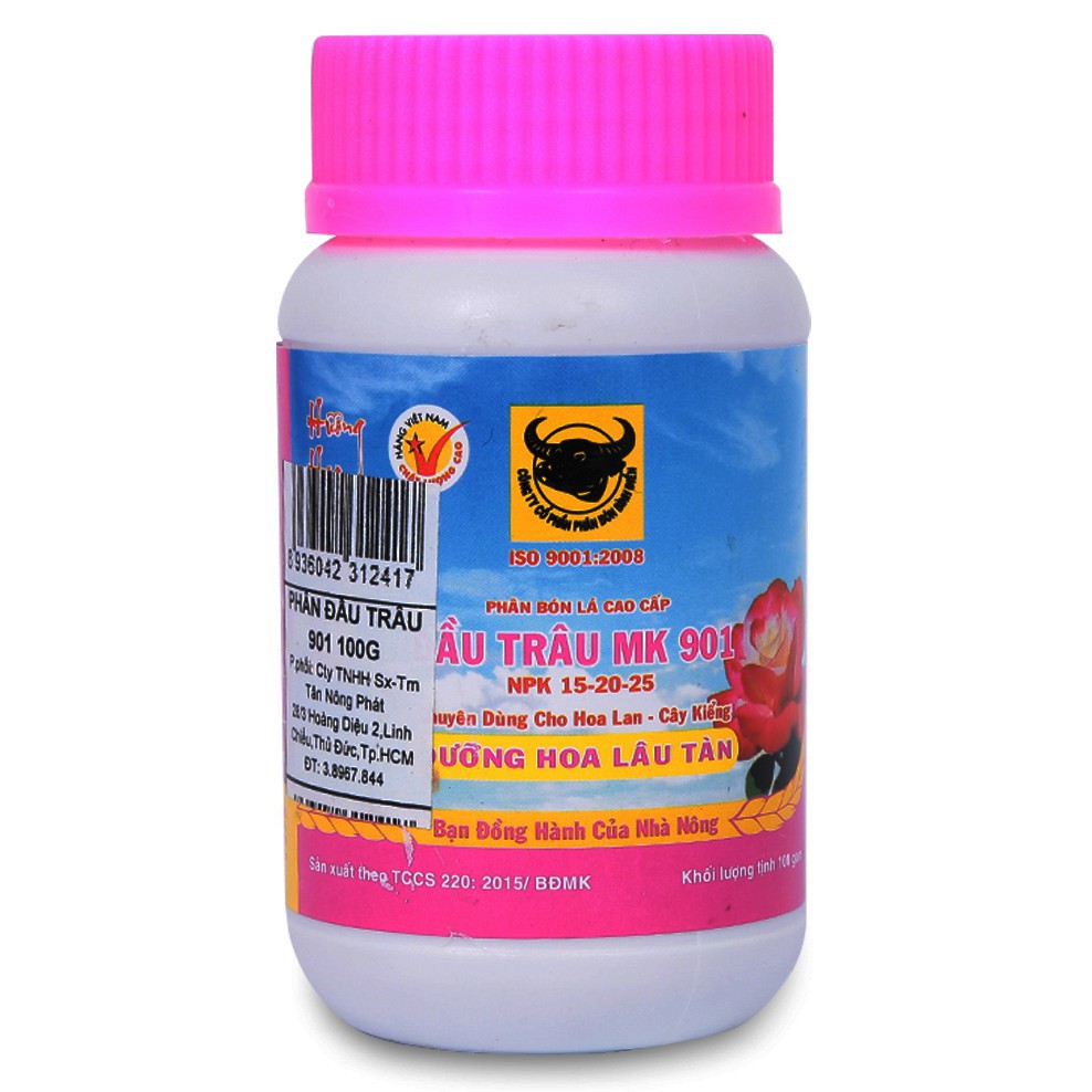 Phân Đầu Trâu 901, Chuyên Hoa Kiểng Chai 100g