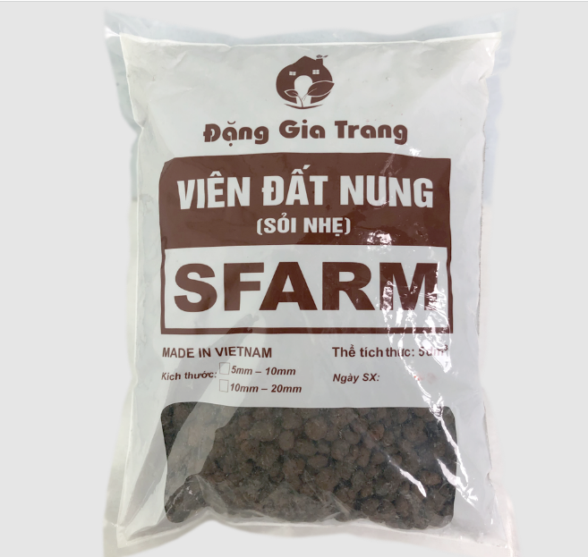 Viên đất nung ( sỏi nhẹ ) - Bao 5dm3 ( KT 10-20mm ) - 2.5kg/túi