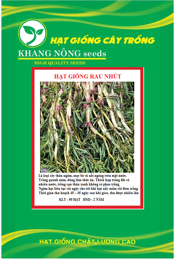 Hạt Giống Rau Nhút - Rau Rút Dút