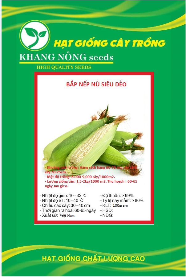 Hạt Giống Bắp Nếp Nù Siêu Dẻo