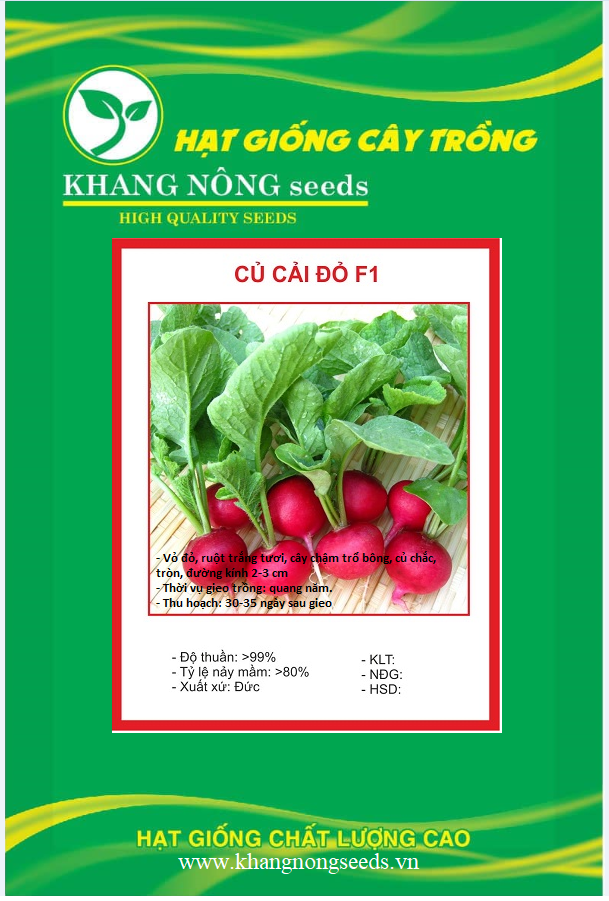 Hạt Giống Củ Cải Đỏ Tròn F1