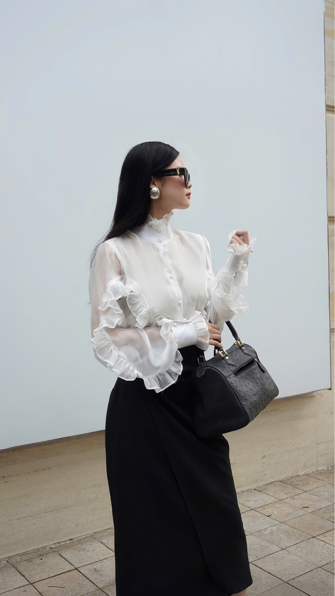 Chân váy công sở thiết kế Nara chất liệu cotton hàn cao cấp kiểu dáng thanh lịch sang trọng VELLE DESIGN