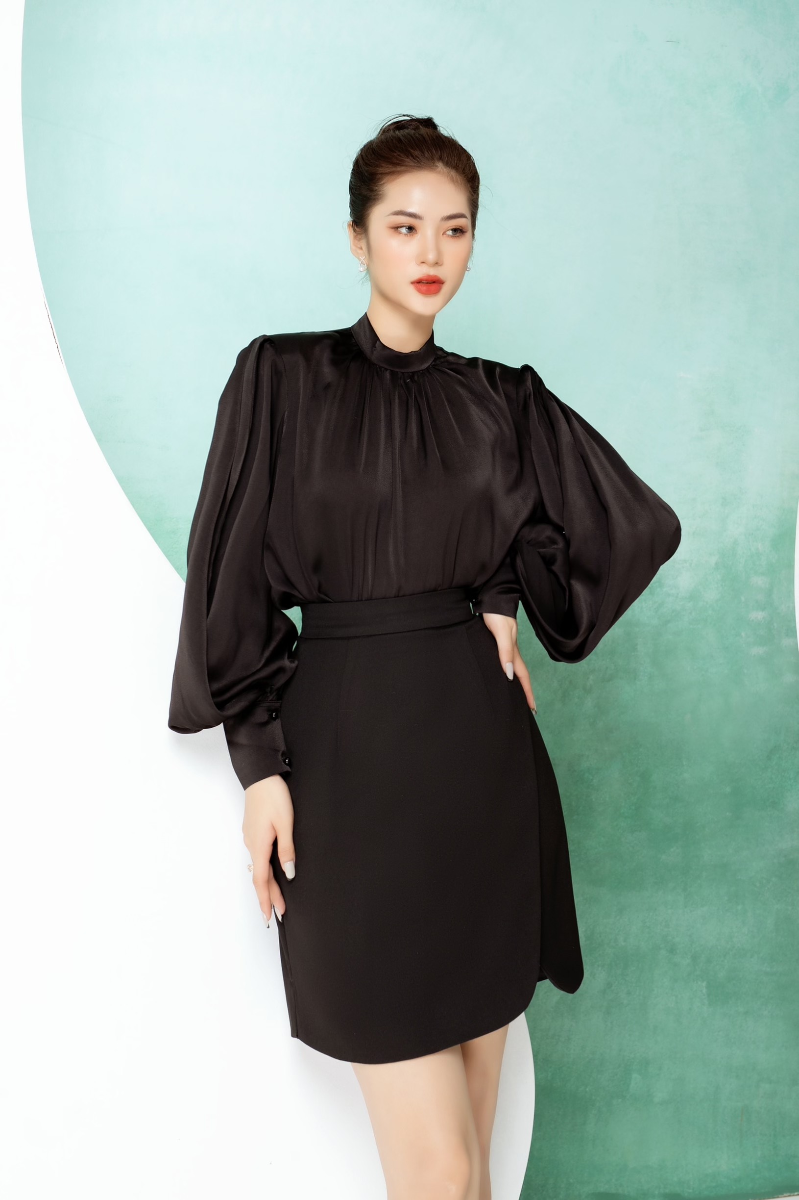 VELLE DESIGN áo Jana chất lụa tơ organza cao cấp không nhăn