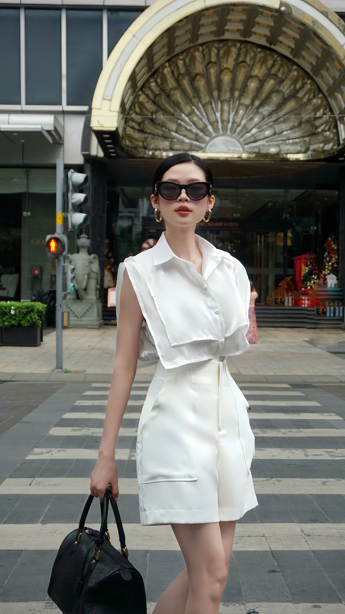Quần đùi Lara chất vải cotton hàn cao cấp VELLE DESIGN