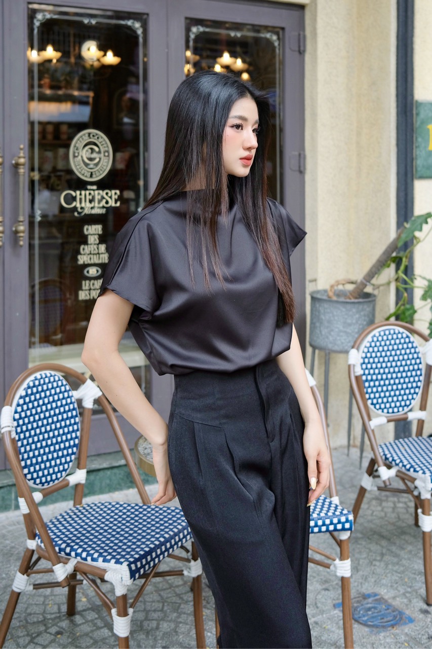 Quần Lio kiểu dáng thanh lịch chất cotton lụa hàn dày dặn sang trọng VELLE DESIGN