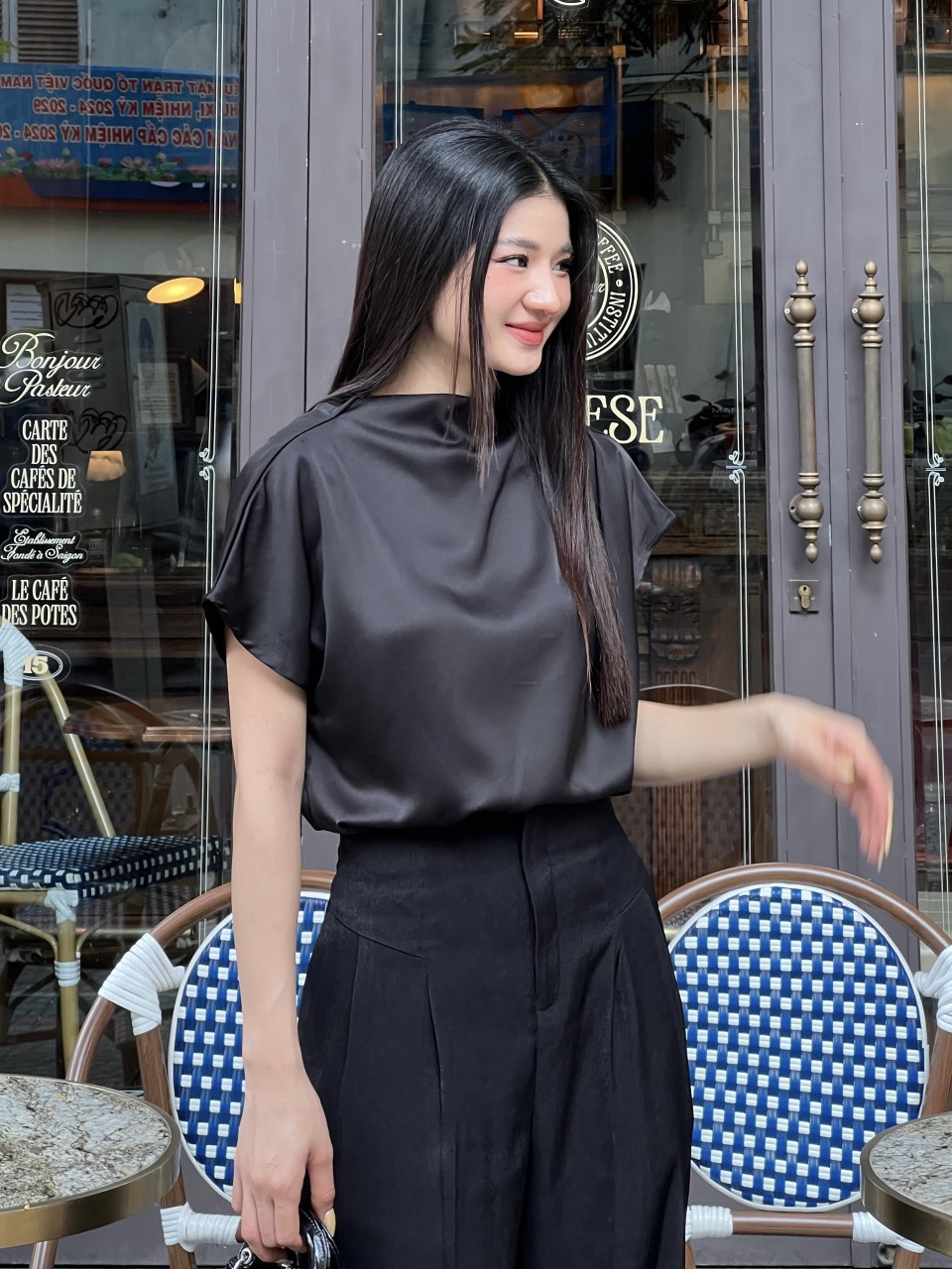 Quần Lio kiểu dáng thanh lịch chất cotton lụa hàn dày dặn sang trọng VELLE DESIGN
