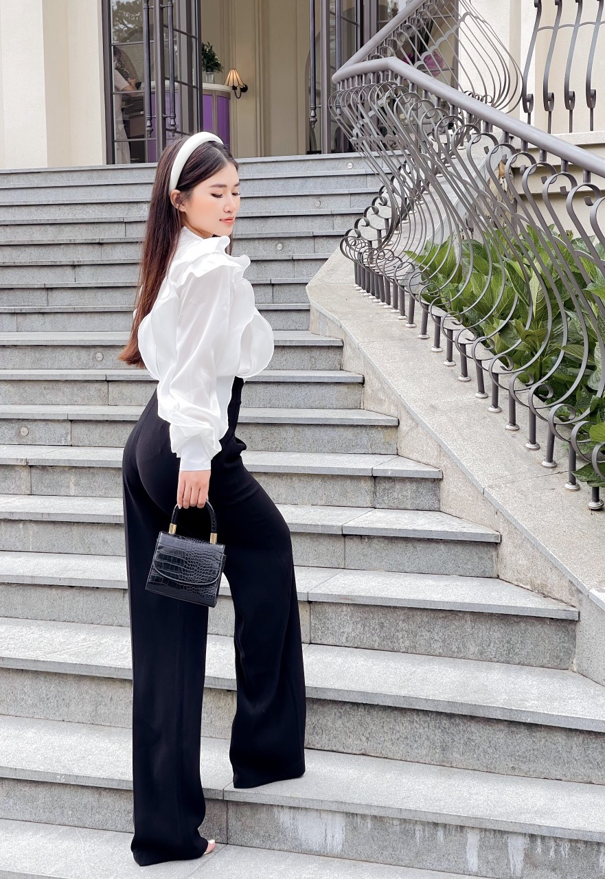 VELLE DESIGN áo công sở nữ Fanny lụa tơ organza